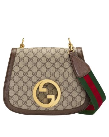 Gucci Medium Shoulder Bag With Round Interlocking G 699210 Dark Coffee